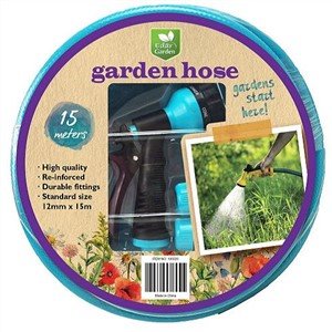 Hochwertiger Gartenschlauch mit 6-Funktions-Sprühset